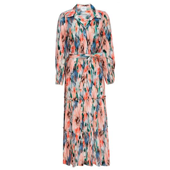 Misa Esmee Eden Floral Tiered Long Sleeve Maxi Dress Size: Small - Picture 4 of 9